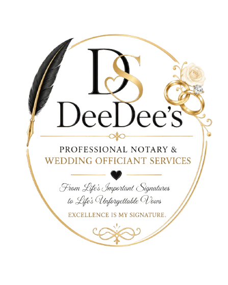 Debra D. Savage, founder of DeeDee's Professional Notary & Wedding Officiant Services